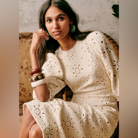 NWT SEZANE CALI DRESS Size 34 + GASTON SCARF SARA RED - Picture 4 of 14